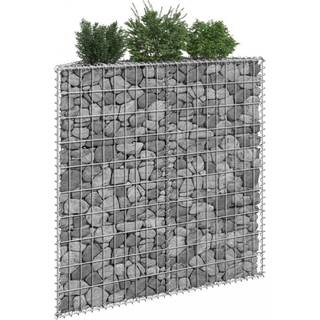 gabion-højbed 100x20x100 cm trapezformet galvaniseret stål