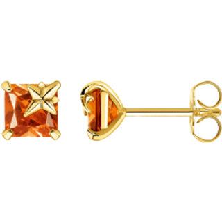 Thomas Sabo Ohrstecker - Oranger Stein mit Stern - H2116-472-8 - gold