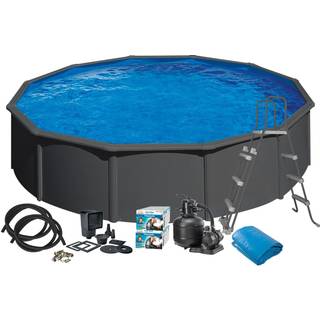 Pool Basic, Ø550 x 120 cm, antracitgrå, 24.900L