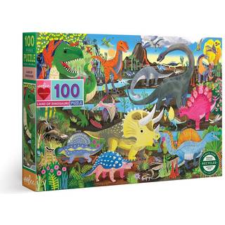 Eeboo Puslespil Dinoland - 100 brikker