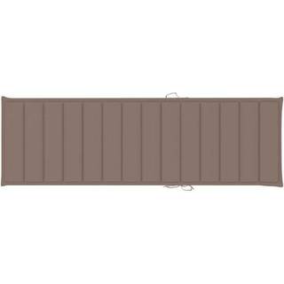 Hynde Til Dækstol 186X58X3 Cm Oxfordstof - Gråbrun / 200 x 70 x 3 cm