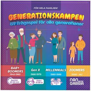 Generationskampen - Selskabsspil / Familiens spil - Brætspil