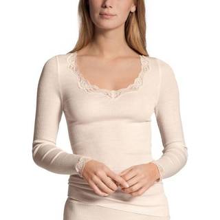 Calida Richesse Lace Long-sleeve Top - Ivory - 40-42