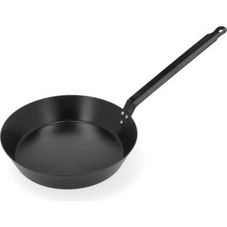 Holm Stegepande 28 cm - Sort Carbonstål