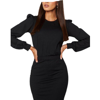 BUBBLEROOM Besa Rib Dress Black S