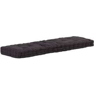 hynde til pallesofa 120x40x7 cm sort