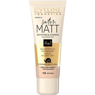 Eveline Cosmetics Satin Matt Matterende foundation med snegleekstrakt Skygge 103 Natural 30 ml - 30 ml