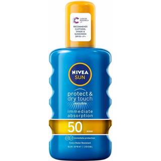 NIVEA SUN Protect & Dry Touch Usynlig solspray SPF 50 200 ml - 200 ml