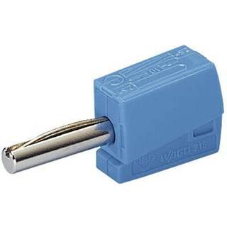 WAGO Bananstik Stik, lige Stift-diameter: 4 mm Blå 1 stk