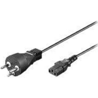MicroConnect Apparat strømkabel m. DK jordstik (Type-K C13) | 1 m | PRIS-MATCH