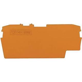 Wago Ende- og mellemplade, orange