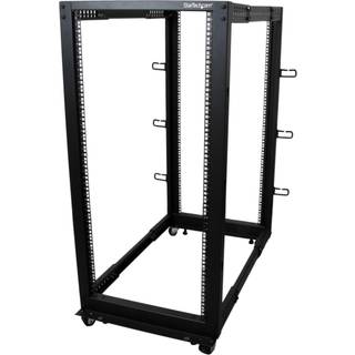 STARTECH 25U Server Rack - Open Frame Adjustable Depth 4 Post Rack