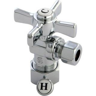 Kingston Brass CC53301ZX 5/8 """" OD -komprimering x 3/8 """" OD -komprimeringsventil Poleret krom