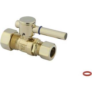 Vandhaner CC44452DL 5/8 """" IPS 1/2 """" O.D. Komprimering lige ventil poleret messing