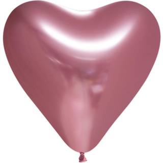 Mirror pink hjerte balloner