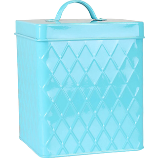 Grundlæggende om hjemmet CS47382 Tinbeholder til køkken te kaffe sukker cookies mad mel bagt varer & vaskeri opbevaring lille dåse med dækning tu