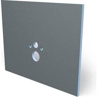 wedi I-Board toiletinddækning med forborede huller, 1200 x 1245 x 20 mm