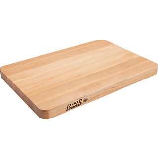 John Boos Boos Block Chop-N-Slice Series Reversible Wood Cutting Board med lettede hj?rner 1,25-tommer tykkelse 20 """" X 15 """" X 1 1/4 """" Maple