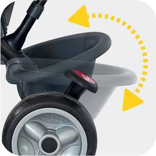 Smoby Baby Driver Plus 3-i-1 Trehjulet cykel - grå