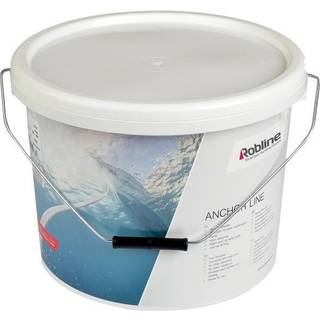 Ankertov med blyindlæg med rustfri kovs Robline Bonifacio Winch, flettet polyester, Ø16 mm, 50 meter (bly hele længden - til ankerspil), hvid