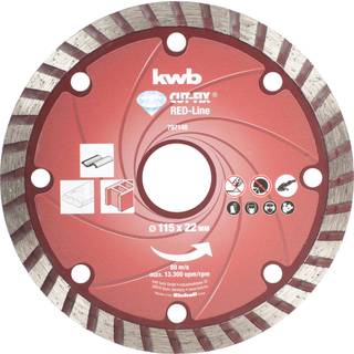 kwb CUT-FIX® Red Line diamantklinge, Ø115 mm