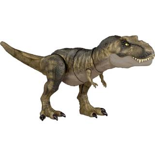 Mattel Jurassic World Dominion Thrash N Devour Tyrannosaurus Rex Action Figur med Sound & Motion T Rex dinosaur leget?j
