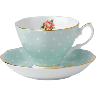 Royal Albert Polka Rose Tedacup & Saucer Set
