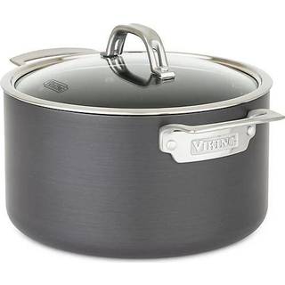 Viking kulinarisk h?rd anodiseret nonstick hollandsk ovn 6 kvart inkluderer glas l?g opvaskemaskine ovn sikre v?rker p? alle kogeplader inklusive