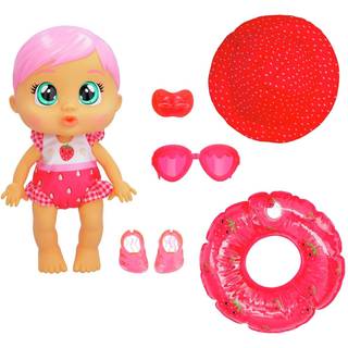 Cry Babies Fun'n Sun Ella vandtæt dukke med vandtilbehør, rigtige tårer og sut, 28 cm