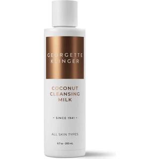 Georgette Klinger Coconut Cleansing Milk - Natural Face Wash til kvinder Gentle Makeup Remover, der gendanner fugt med næringsrige kokosnøddeolie