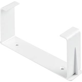 Flad 75 x150 mm kanalholder beslag Hvid PVC