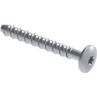 Walraven W-LX-PX Betonskrue 6x40mm. Ø17mm Elgalvaniseret. Panhoved. torx30 Til revnet/ej revnet beton. Pakke a 100 stk.