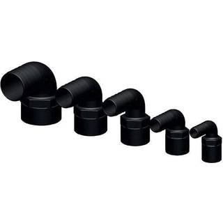 Slangnippel TruDesign Tail 90° Female Threaded, komposit, vinklet 90°, 1 1/2" G (BSP) (indvendig) til 38 mm (1 1/2") slange, sort