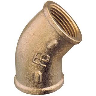 Rørvinkel Guidi 45° Elbow Female/Female, messing, vinklet 45°, 2 1/2" G (BSP) (indvendig) til 2 1/2" G (BSP) (indvendig)