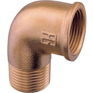 Rørvinkel Guidi 90° Elbow Male/Female, bronze, vinklet 90°, 1" G (BSP) (indvendig) til 1" G (BSP) (udvendig)