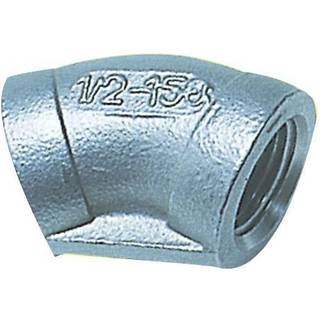 Rørvinkel 1852-Marine, rustfrit &amp; syrefast stål (AISI 316), vinklet 45°, 3/4" G (BSP) (indvendig) til 3/4" G (BSP) (indvendig)