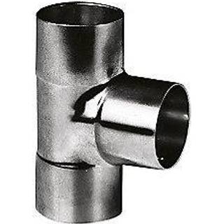 lodde tee 22 - 18 - 15 mm. Med loddemuffer