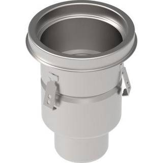 Blücher industrigulvafløb lodret Ø110 mm udløb. Til gulv & epoxy. Rustfrit stål