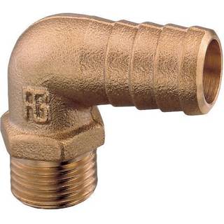 Slangnippel Guidi 90° Hose Connector Male, messing, vinklet 90°, 1 1/4" G (BSP) (udvendig) til 38 mm (1 1/2") slange