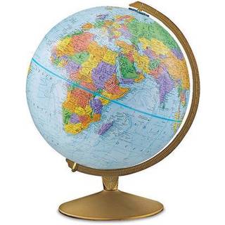 Replogle Explorer World Blue Ocean Globe Desktop 12 """" Diameter ajourf?rt kartografi h?vet lettelse uddannelsesm?ssigt perfekt til studerende i a