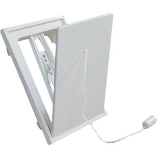 Flexit 02020 Klapventil hvid, plast 100 x 100 mm