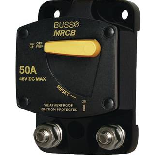 Automatsikring Blue Sea Systems Circuit Breaker 187 Surface Mount, 50 A, M8, 48 V DC