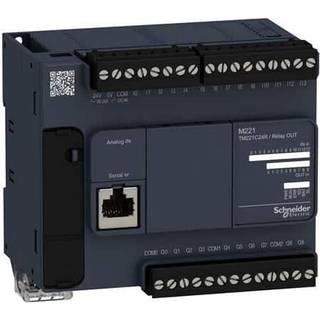 Schneider Tm221 plc, di14,ai2,do10 relæ, 230 v