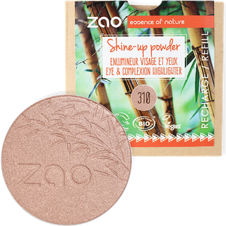 Zao Ansigt Mineral powder Refill Shine-Up Powder 310 Pink Champagne 9 g () - 9 g