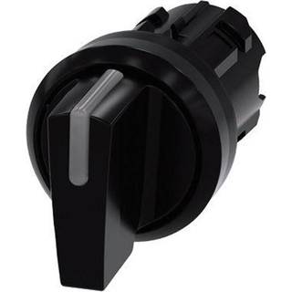 Siemens Belyst drejeafbryder, 22 mm, rund, plastik, sort