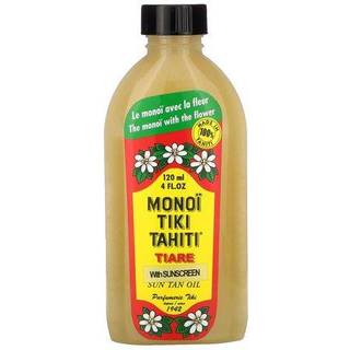 Monoi Tiare Tahiti duftende kokosnøddeolie med solcreme - 4 fl oz