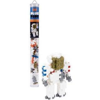 Plus plus 3D -puslespil Stem Figure Building Block Kit Science Toy For Kids 70 Interlocking Pieces - Astronaut Apollo 11 Space Mini Maker Tube