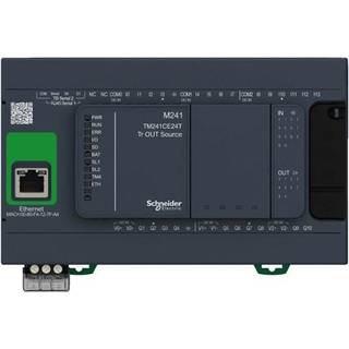 Schneider Electric TM241 PLC Kommunikation Ethernet, WEB server & Modbus, Indgange 14, Udgange 10 PNP, forsyning 24 VDC