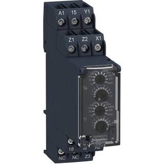 Schneider Timer asymmetrisk forsinket tiltræk og forsinket frafald med kontrol indgang 1s-300t 1 C/O 8A 24-240V