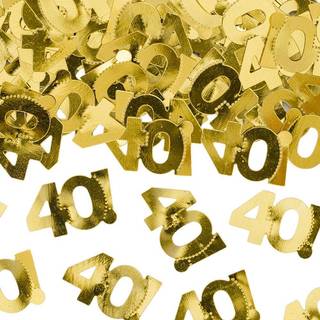 15 gr. Guld 40 år Metallic konfetti